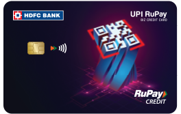 HDFC Bank UPI RuPay Biz Credit Card Fees & Charges